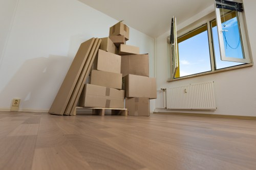 A moving team handling student removals in Queenspark
