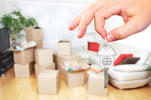 Careful packing of fragile items for removals in Queenspark