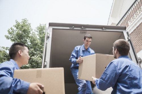 Professional removals team handling a local relocation