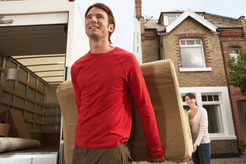 Furniture and technology prepared for a Queenspark office move