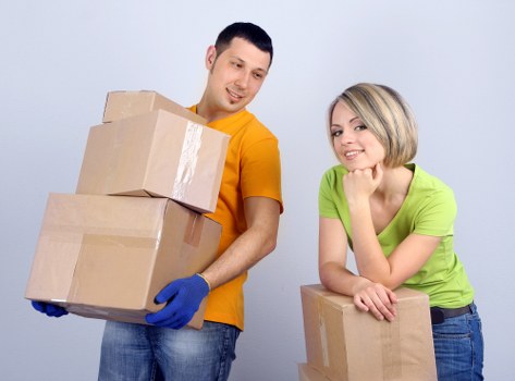 Careful specialist wrapping and moving equipment used for a piano move
