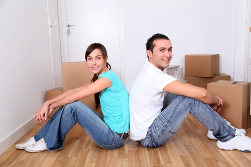 Queenspark Movers team planning a safe and efficient moving route