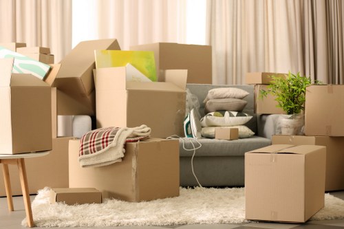 Local van service handling a flat move near Queens Park
