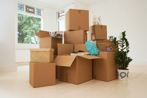 Commercial relocation team handling office furniture and equipment in Queenspark