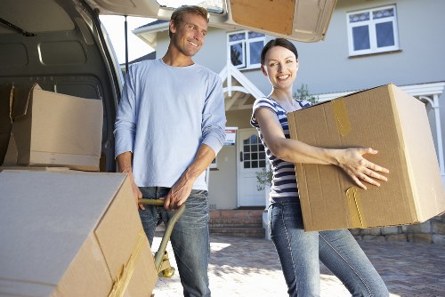 Local movers loading household items in Queenspark