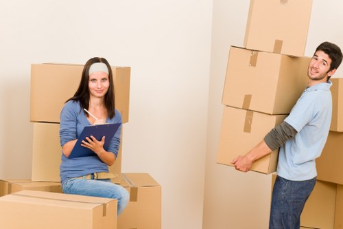 Careful handling of office furniture and equipment during a local move